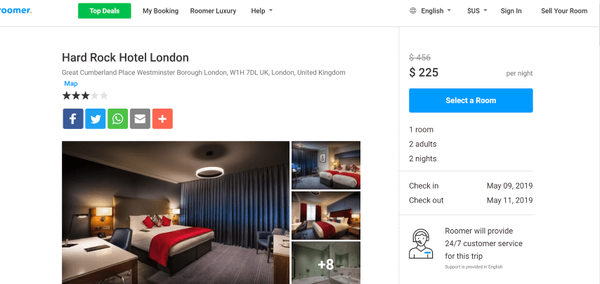 roomertravel.com a marketplace for non-refundable rooms